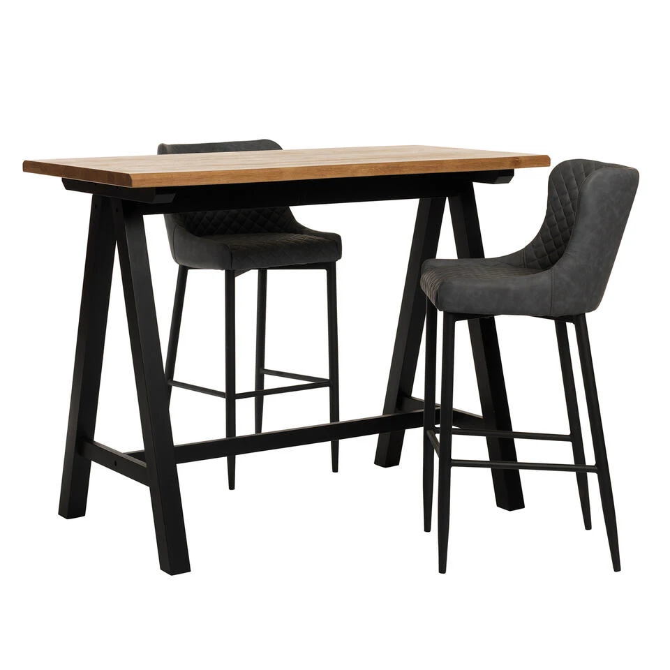 Giga Meubel Bartafel Naturel - 71x140x105cm - Eikenhout - Tafel Oliveto 5 Giga Meubel Bartafel Naturel - 71x140x105cm - Eikenhout - Tafel Oliveto - Afbeelding 3