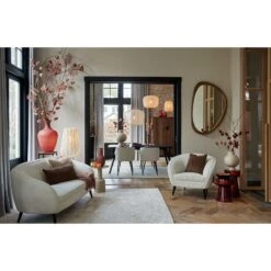 Bijzettafel Milaki - Beige - Ø39cm -VIDAXL Verkoopwinkel 1000083943 0110