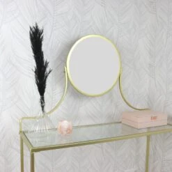 Orange85 Make Up Tafel Goud Met Spiegel Kaptafel Glas -VIDAXL Verkoopwinkel 1000085002 0111