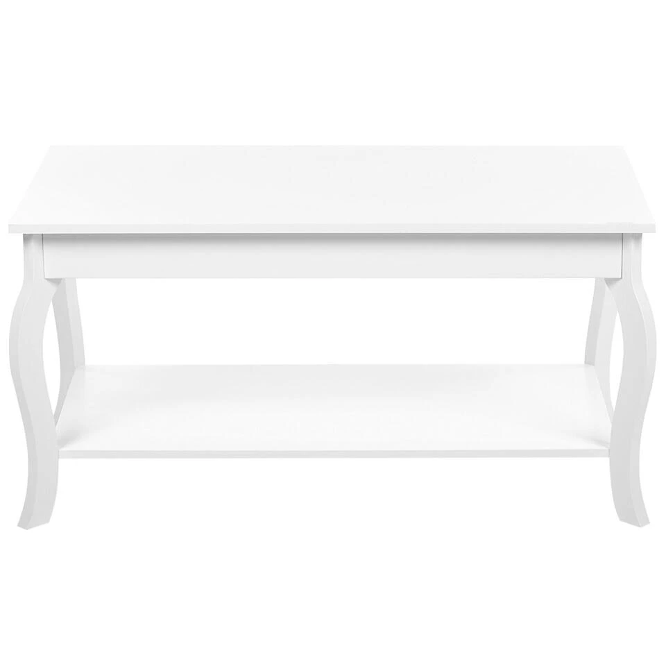 Beliani Salontafel HARTFORD - Wit Mdf 5 Beliani Salontafel HARTFORD - Wit Mdf - Afbeelding 3