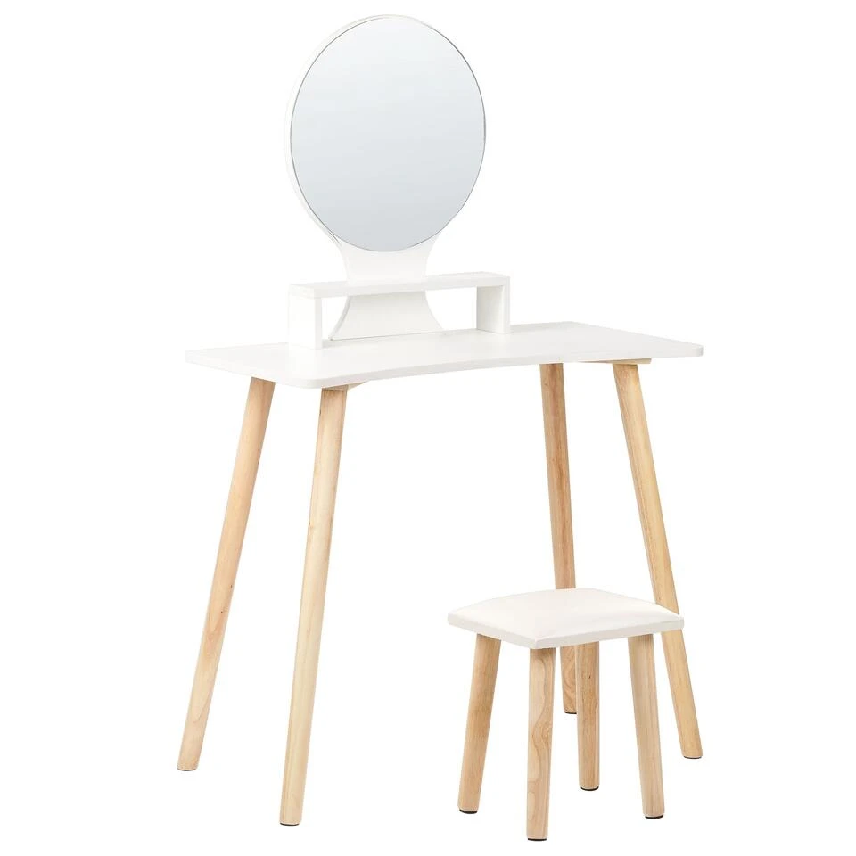 Beliani Kaptafel TOULOUGES - Wit Vezelplaat 3 Beliani Kaptafel TOULOUGES - Wit Vezelplaat