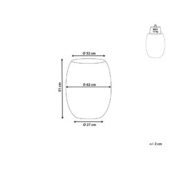Beliani Bijzettafel UHANA - Zwart Synthetisch Materiaal -VIDAXL Verkoopwinkel 1000090847 0102