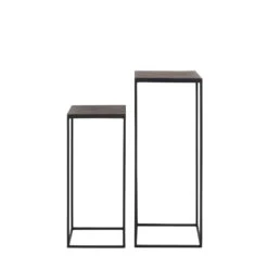 Zuil Chisa - Hout/Zwart - Set -VIDAXL Verkoopwinkel 1000090864 0110