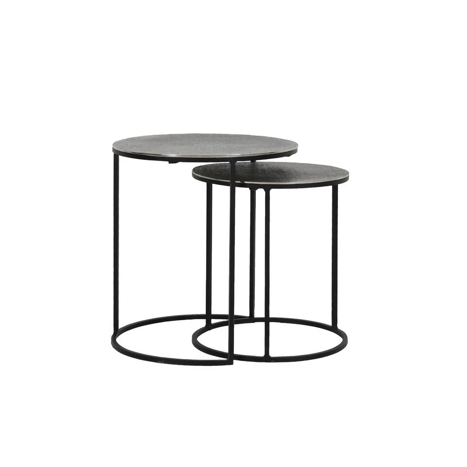 Bijzettafel Rengo - Antiek Lood - Ø49cm 3 Bijzettafel Rengo - Antiek Lood - Ø49cm