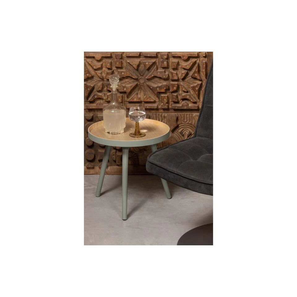 WOOOD Sasha Bijzettafel - MDF - Groen - 41x41x40.5 4 WOOOD Sasha Bijzettafel - MDF - Groen - 41x41x40.5 - Afbeelding 2