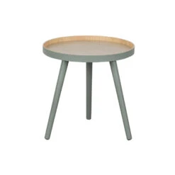 WOOOD Sasha Bijzettafel - MDF - Groen - 41x41x40.5