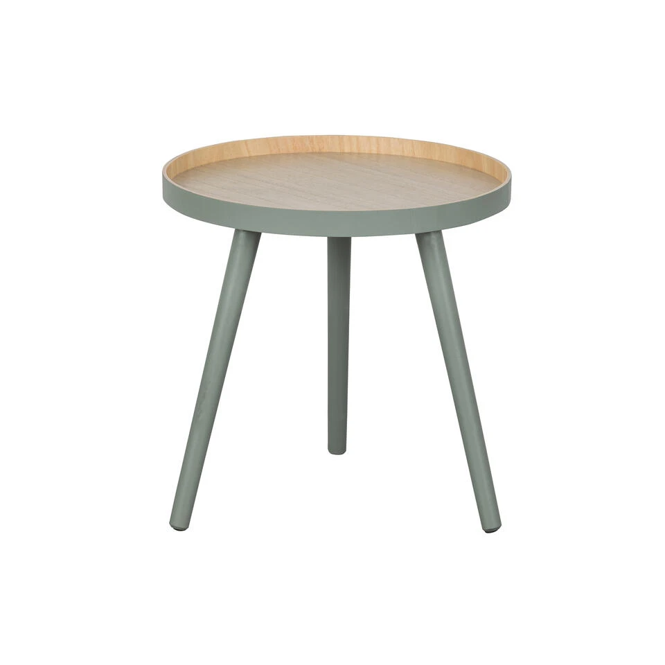 WOOOD Sasha Bijzettafel - MDF - Groen - 41x41x40.5 3 WOOOD Sasha Bijzettafel - MDF - Groen - 41x41x40.5