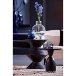 Bijzettafel Torir - Zwart - Ø40cm -VIDAXL Verkoopwinkel 1000093617 0110