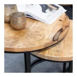 Furndea Morada Salontafel Industrieel Rond - Set Van 3 7 Furndea Morada Salontafel Industrieel Rond - Set Van 3 -VIDAXL Verkoopwinkel 1000094187 0102