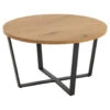 Sohome Ronde Salontafel Sheetal - Eiken - 77cm 1 Sohome Ronde Salontafel Sheetal - Eiken - 77cm -VIDAXL Verkoopwinkel 1000094589