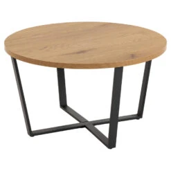 Sohome Ronde Salontafel Sheetal - Eiken - 77cm