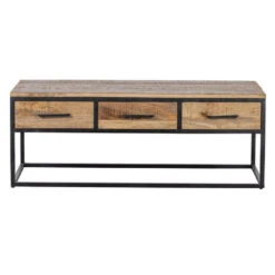 Salontafel San Diegocm - Mangohout - Bruin - Rechthoekig