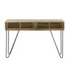 Sidetable Hans Mangohout 2 Lades - 30x120x77 Cm - Mangohout - Bruin -VIDAXL Verkoopwinkel 1000097133