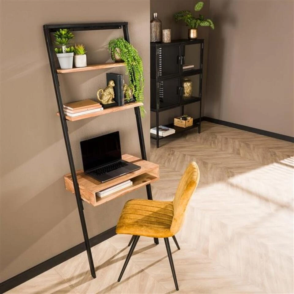 Wandrek Jolene Acaciahout 65x40x181 Cm - 40x65x181 Cm - Hout - Bruin 4 Wandrek Jolene Acaciahout 65x40x181 Cm - 40x65x181 Cm - Hout - Bruin - Afbeelding 2