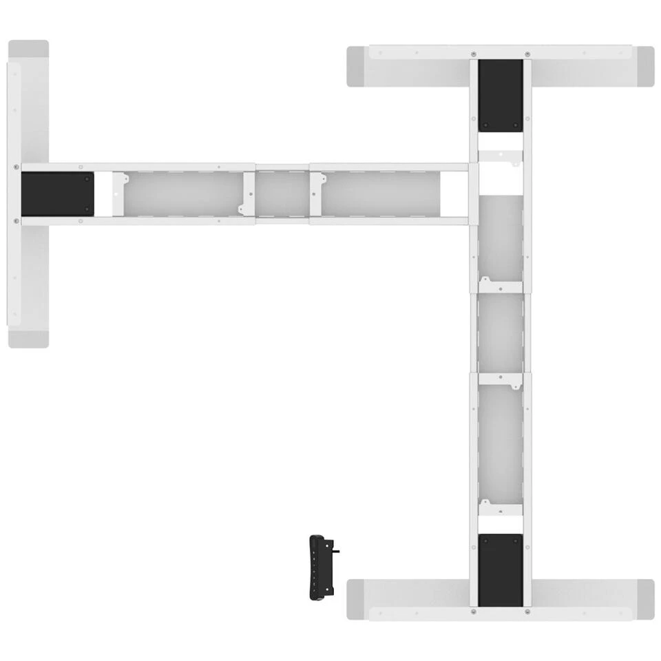 Elektrisch Verstelbaar Bureau Natuur Eik - Hoek Zit-sta Frame Grijs 6 Elektrisch Verstelbaar Bureau Natuur Eik - Hoek Zit-sta Frame Grijs - Afbeelding 4