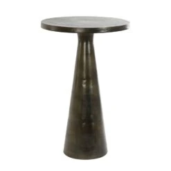 Bijzettafel Philos - Antiek Brons - Ø39cm