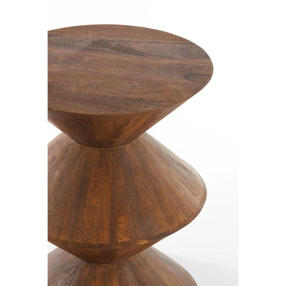 Bijzettafel Larus - Hout - Ø45cm 4 Bijzettafel Larus - Hout - Ø45cm - Afbeelding 2