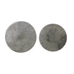 Bijzettafel Thizas - Nikkel/Zwart - Ø40+Ø35cm -VIDAXL Verkoopwinkel 1000098925 0110