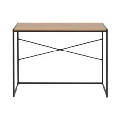 Bureau Jaxx - Naturel/zwart - 75x100x45 Cm