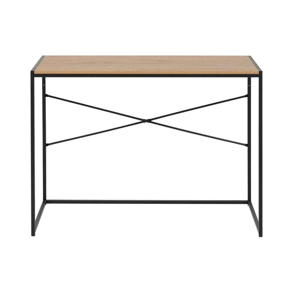 Bureau Jaxx - Naturel/zwart - 75x100x45 Cm 3 Bureau Jaxx - Naturel/zwart - 75x100x45 Cm