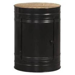 Bijzettafel Liam - Zwart - 55xĂ40 Cm