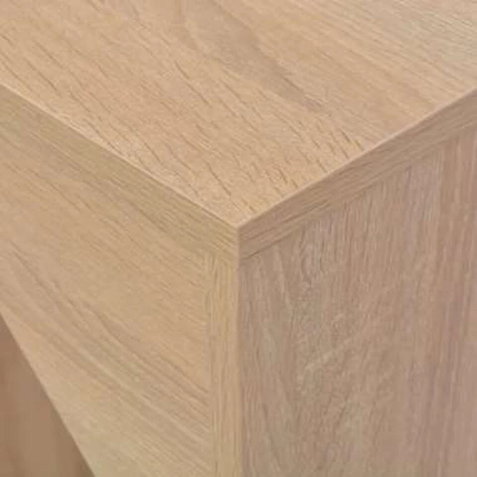 VidaXL Bartafel Met Verplaatsbaar Schap 138x39x110 Cm Eikenkleurig 4 VidaXL Bartafel Met Verplaatsbaar Schap 138x39x110 Cm Eikenkleurig - Afbeelding 2