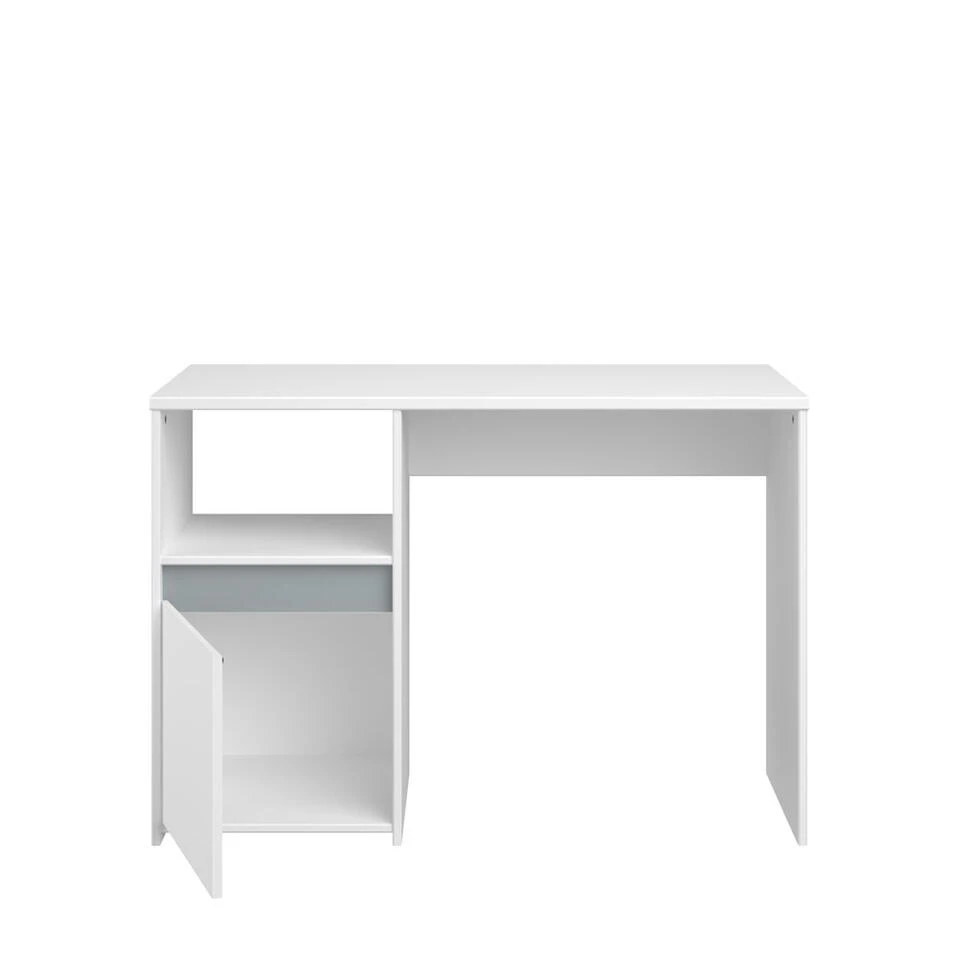 Bureau Bobby - Wit - 75x110x50 Cm 4 Bureau Bobby - Wit - 75x110x50 Cm - Afbeelding 2