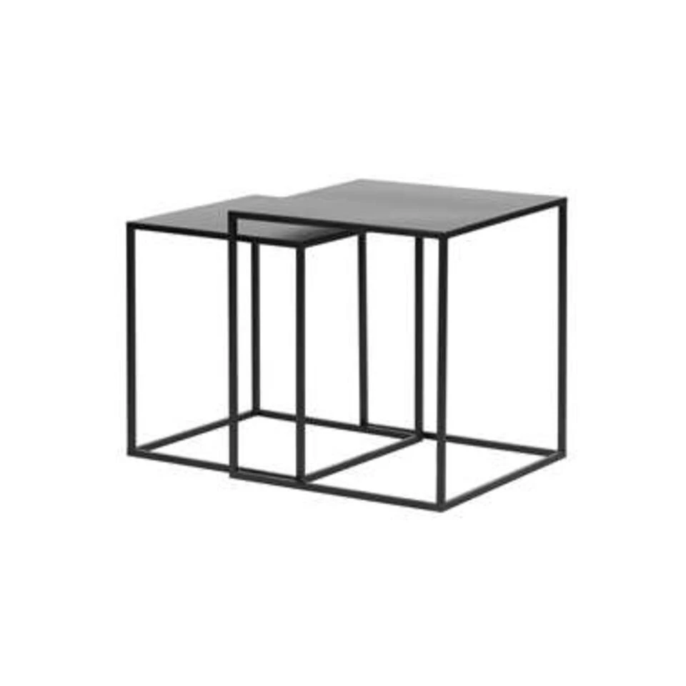 WOOOD Ziva Bijzettafels - Metaal - Zwart - Set Van 2 5 WOOOD Ziva Bijzettafels - Metaal - Zwart - Set Van 2 - Afbeelding 3
