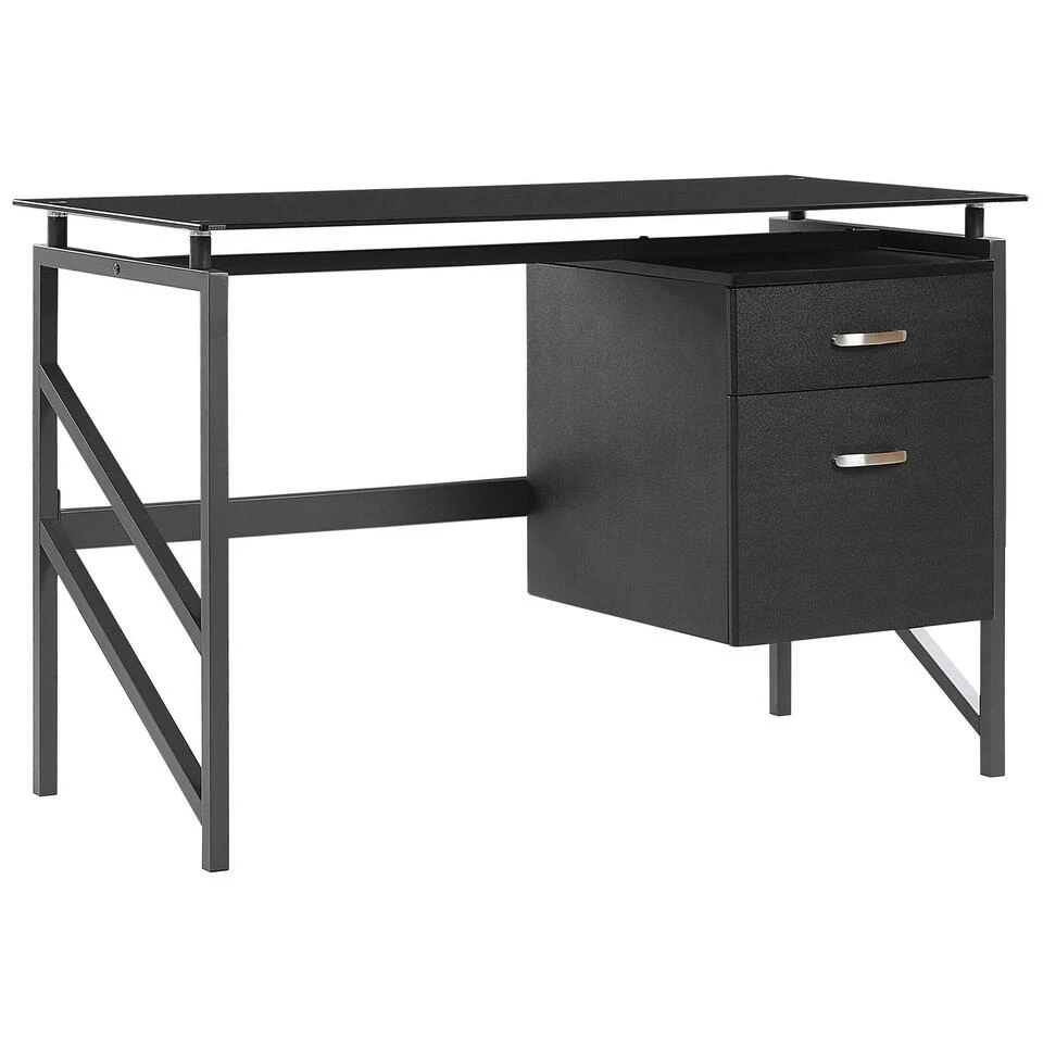 Beliani Bureau MORITON - Zwart Mdf 3 Beliani Bureau MORITON - Zwart Mdf