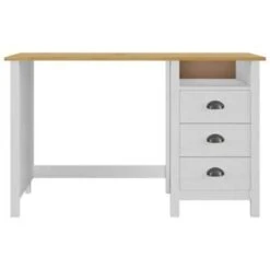 VidaXL Bureau Hill 3 Lades 120x50x74 Cm Massief Grenenhout 8 VidaXL Bureau Hill 3 Lades 120x50x74 Cm Massief Grenenhout -VIDAXL Verkoopwinkel 1394364847 0102
