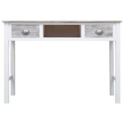VidaXL Schrijftafel 110x45x76 Cm Hout Grijs -VIDAXL Verkoopwinkel 1403796127 0103