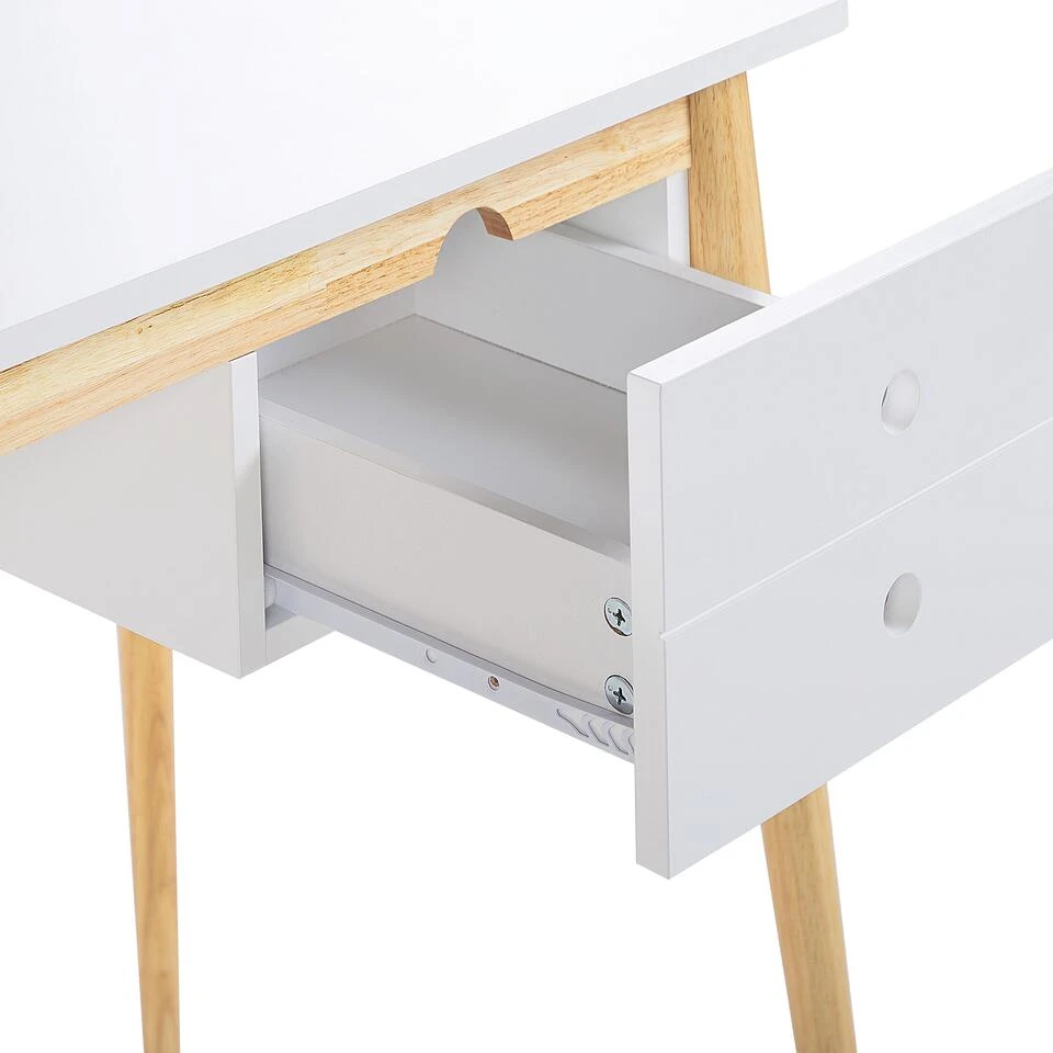 Beliani Bureau EBEME - Wit Mdf 4 Beliani Bureau EBEME - Wit Mdf - Afbeelding 2