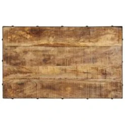 VidaXL Salontafel Op Wieltjes 100x60x26 Cm Massief Mangohout -VIDAXL Verkoopwinkel 1456754386 0103