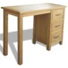 VidaXL Bureau Met 3 Lades 106x40x75 Cm Massief Eikenhout 1 VidaXL Bureau Met 3 Lades 106x40x75 Cm Massief Eikenhout -VIDAXL Verkoopwinkel 1460964384