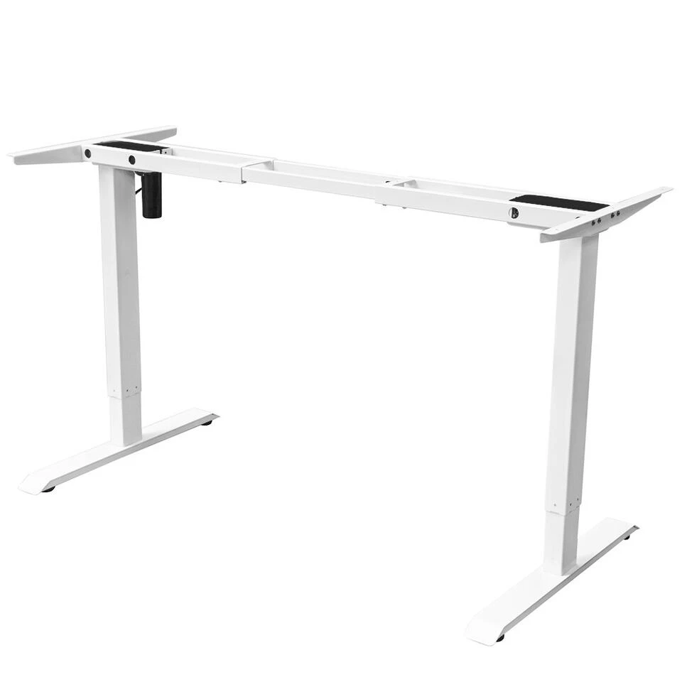 Elektrisch Verstelbaar Bureau - 140x80 Cm - Single Motor - Wit / Antraciet 5 Elektrisch Verstelbaar Bureau - 140x80 Cm - Single Motor - Wit / Antraciet - Afbeelding 4