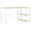 VidaXL Computerbureau 120x72x70 Cm Wit En Eikenkleurig 1 VidaXL Computerbureau 120x72x70 Cm Wit En Eikenkleurig -VIDAXL Verkoopwinkel 1604950834
