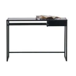 WOOOD Teun Bureau Met Lade - Metaal - Zwart - 110x76x50 -VIDAXL Verkoopwinkel 1708891056 0104