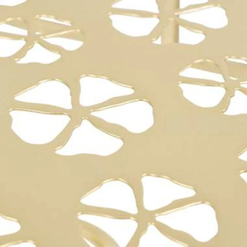 VidaXL Bijzettafel Vintage Stijl Half Rond 72x36x74 Cm Metaal Goud 6 VidaXL Bijzettafel Vintage Stijl Half Rond 72x36x74 Cm Metaal Goud - Afbeelding 4