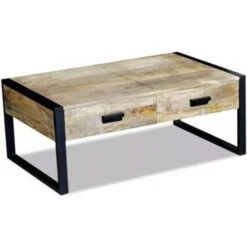 VidaXL Salontafel Met 2 Lades 100x60x40 Cm Massief Mangohout 8 VidaXL Salontafel Met 2 Lades 100x60x40 Cm Massief Mangohout -VIDAXL Verkoopwinkel 3014345a149c4728882405c5bfcfeb83