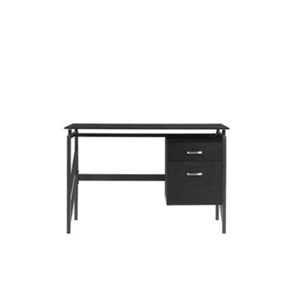 Beliani Bureau MORITON - Zwart Mdf 6 Beliani Bureau MORITON - Zwart Mdf - Afbeelding 4
