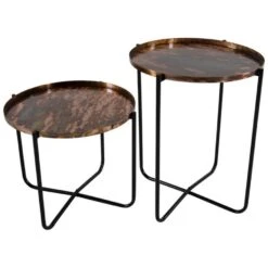 Lesli Living Bijzettafel - Rond - Zwart Met Koperkleurig - 35 Cm 7 Lesli Living Bijzettafel - Rond - Zwart Met Koperkleurig - 35 Cm -VIDAXL Verkoopwinkel 3c27c8a76d494a1a897be7a74c9b56c8