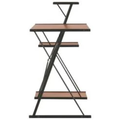 VidaXL Bureau Met Schap 116x50x93 Cm Zwart En Bruin -VIDAXL Verkoopwinkel 3d465bce6e454149b8efe28c1a41b7c0