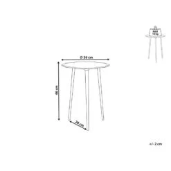 Beliani Bijzettafel PUHOI - Zilver Aluminium 8 Beliani Bijzettafel PUHOI - Zilver Aluminium -VIDAXL Verkoopwinkel 5b4daaff875a45059ff18039746635e0