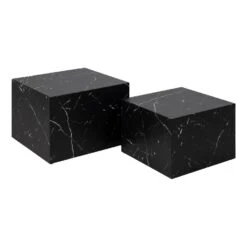 Sohome Salontafel Dinorah - Set Van 2 Stuks - Marmerlook - Zwart 7 Sohome Salontafel Dinorah - Set Van 2 Stuks - Marmerlook - Zwart -VIDAXL Verkoopwinkel 5d9851ef2b884271aeedeab79db53e13