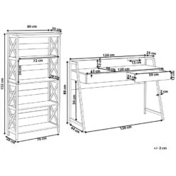Beliani FOSTER/HARWICH - Donkere Houtkleur Spaanplaat, Mdf -VIDAXL Verkoopwinkel 601a7d8580ff41cebdf79e0fdf3340b0