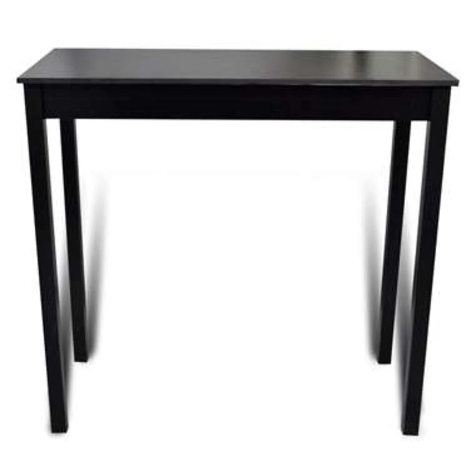 VidaXL Bartafel 115x55x107 Cm MDF Zwart 5 VidaXL Bartafel 115x55x107 Cm MDF Zwart - Afbeelding 3