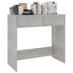 VidaXL Bureau 80x40x75 Cm Bewerkt Hout Betongrijs -VIDAXL Verkoopwinkel 6b5607d730f24840bb57cc9ed9981478