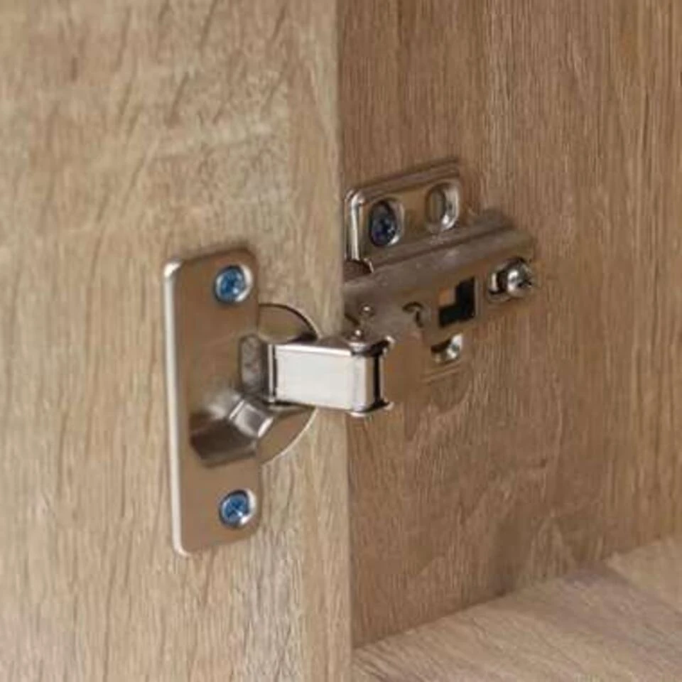 VidaXL Bureau Met Lade En Kastje 100x40x73 Cm Eiken 4 VidaXL Bureau Met Lade En Kastje 100x40x73 Cm Eiken - Afbeelding 2