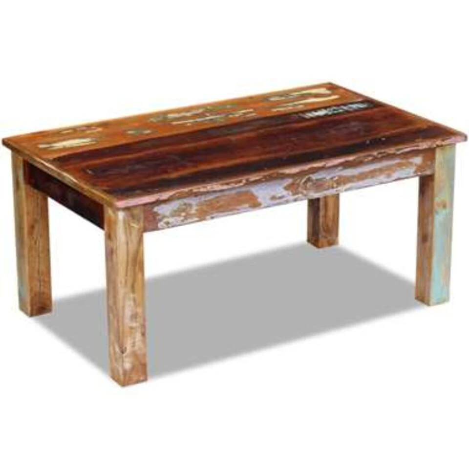 VidaXL Salontafel 100x60x45 Cm Massief Gerecycled Hout 6 VidaXL Salontafel 100x60x45 Cm Massief Gerecycled Hout - Afbeelding 4