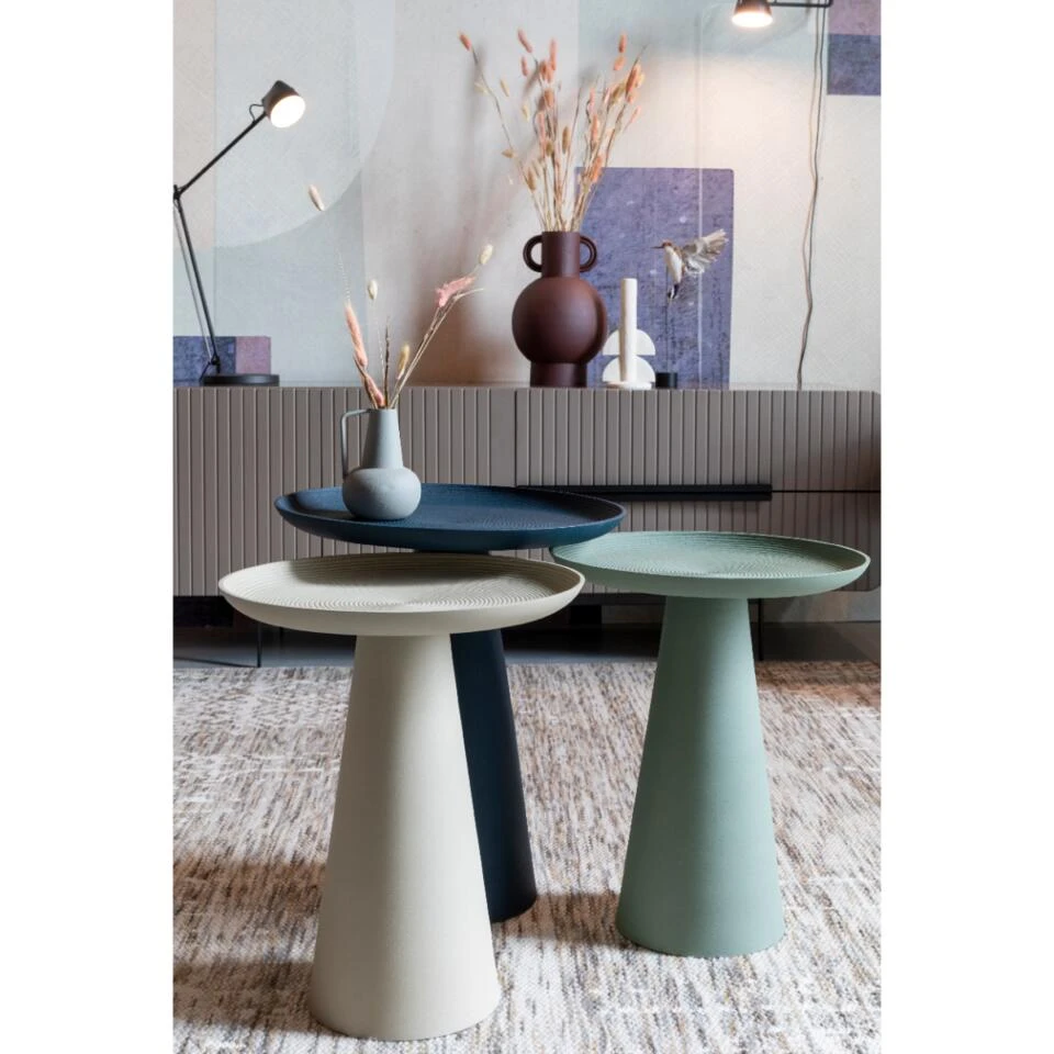 Puur Ragunda Bijzettafel Groot - Aluminium - Blauw 4 Puur Ragunda Bijzettafel Groot - Aluminium - Blauw - Afbeelding 2